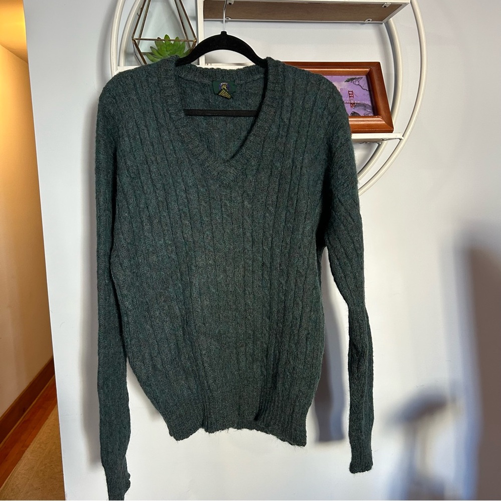 Club Room Women's XL Extra Large Teal Alpaca Sweater